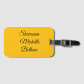 Gold and Black Standout Bagagelabel (Voorkant (horizontaal))