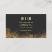 Gold and black visitekaartje (Achterkant)