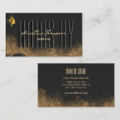 Gold and black visitekaartje (Voorkant / Achterkant)