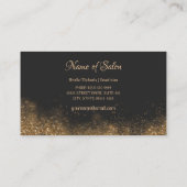 Gold and black visitekaartje (Achterkant)