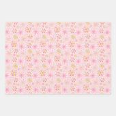 Gold and Black Winter Snowflakes Pattern Inpakpapier Vel (Voorkant 2)