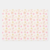 Gold and Black Winter Snowflakes Pattern Inpakpapier Vel (Voorkant)