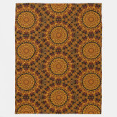 Gold and Brown Fleece Blanket (Voorkant)