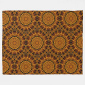 Gold and Brown Fleece Blanket (Voorkant (Horizontaal))