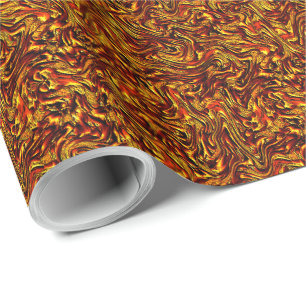 Gold and coral or vid red texture cadeaupapier