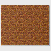 Gold and coral or vid red texture cadeaupapier (Vlak)