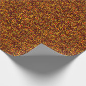 Gold and coral or vid red texture cadeaupapier (Hoek)