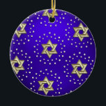 Gold and Crystal Star of David Hanukkah Ornament<br><div class="desc">Holiday themed items designed by Umua. Printed and shipped by Zazzle or their affiliates.</div>