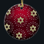 Gold and Crystal Star of David Hanukkah Ornament<br><div class="desc">Holiday themed items designed by Umua. Printed and shipped by Zazzle or their affiliates.</div>