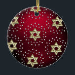 Gold and Crystal Star of David Hanukkah Ornament<br><div class="desc">Holiday themed items designed by Umua. Printed and shipped by Zazzle or their affiliates.</div>