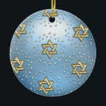 Gold and Crystal Star of David Hanukkah Ornament<br><div class="desc">Holiday themed items designed by Umua. Printed and shipped by Zazzle or their affiliates.</div>