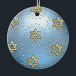 Gold and Crystal Star of David Hanukkah Ornament<br><div class="desc">Holiday themed items designed by Umua. Printed and shipped by Zazzle or their affiliates.</div>