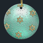 Gold and Crystal Star of David Hanukkah Ornament<br><div class="desc">Holiday themed items designed by Umua. Printed and shipped by Zazzle or their affiliates.</div>