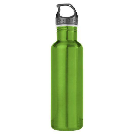 Gold and Green Musical Note Water Bottle Waterfles (Achterkant)