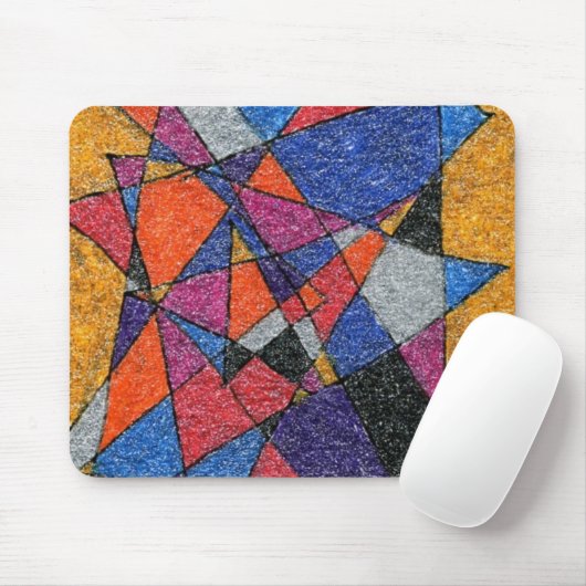 "Gold and Jewels" Abstract Design Mousepad Muismat (Met muis)