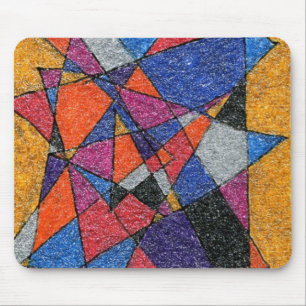 "Gold and Jewels" Abstract Design Mousepad Muismat