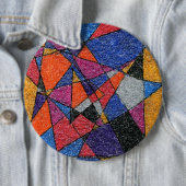 "Gold and Jewels" Abstracte Art Button (In situ)