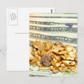 Gold And Money Briefkaart (Voorkant / Achterkant)