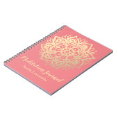 Gold and Pink Mandala Meditation Journal Notitieboek (Linkerzijde)