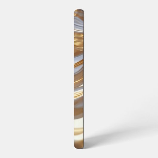 Gold and Silver Liquid Metal – Luxury Abstract Samsung Galaxy Hoesje (Linkerkant)