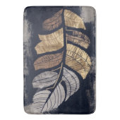 Gold and Silver Metallic Leaves Elegant Botanical  Badmat (Voorkant Verticaal)