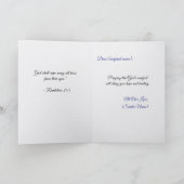 Gold And White Cross Sympathy Kaart (Binnen)