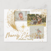 Gold and White Elegant Greeting Christmas Card Feestdagenkaart (Voorkant)