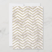 Gold and White Trunk Party "Off to College" uitnod Kaart (Achterkant)