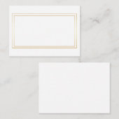 Gold and White Wedding Advice en Wishes Advieskaart (Voorkant / Achterkant)