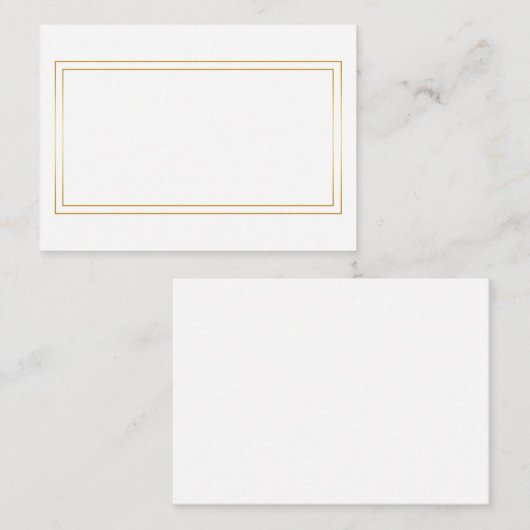 Gold and White Wedding Advice en Wishes Advieskaart (Voorkant / Achterkant)