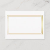 Gold and White Wedding Advice en Wishes Advieskaart (Voorkant)