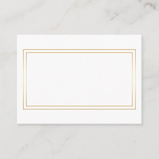 Gold and White Wedding Advice en Wishes Advieskaart (Voorkant)