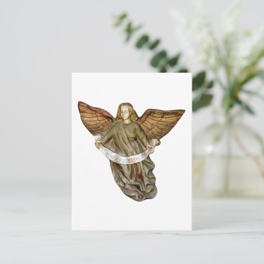 Gold Angel Briefkaart (Staand voorkant)