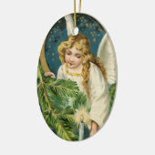Gold Angel - kerstnacht  feestdag - Aangepast Keramisch Ornament (Links)