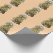 Gold Angel Light Gold Wrapping Paper Cadeaupapier (Hoek)