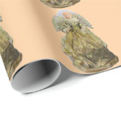 Gold Angel Light Gold Wrapping Paper Cadeaupapier (Rol Hoek)