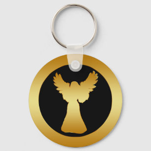 GOLD ANGEL SLEUTELHANGER