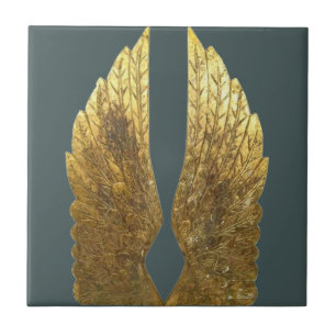 Gold Angel Wings Backsplash Tegel Tegeltje