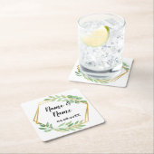 Gold Angular Lijst Leaves Onderzetters Wedparty (Insitu)