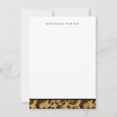 Gold Animal Print briefkaarten (Voorkant)