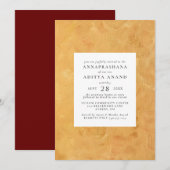 Gold Annaprashana First Rice Ceremony Kaart (Voorkant / Achterkant)