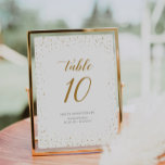 Gold Anniversary Table Numbers Card - GAC333 Kaart<br><div class="desc">Gold Anniversary Table Numbers Card Guide your guests with style using these elegant Gold Anniversary Table Numbers Cards. Featuring a timeless design with subtle gold accents, these cards help create a beautifully organized seating arrangement while complementing your anniversary décor. Perfect for milestone celebrations, they add a refined and festive touch...</div>