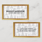 Gold Antiek Border | Schaakstukken Visitekaartje (Voorkant / Achterkant)