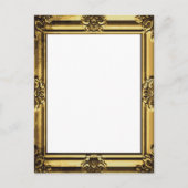  Gold Antiek Lijst met schuifwiel Briefkaart (Voorkant)