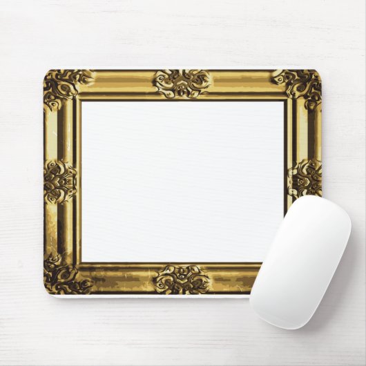 Gold Antiek Lijst met schuifwiel Muismat (Met muis)