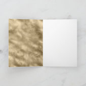 Gold Antiek Paars Glitter Glitz Stripes Kaart (Binnen)
