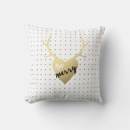 Gold Antlers | Vakantie-Sierkussen Kussen