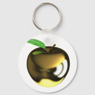 Gold Apple-Sleutelhanger Sleutelhanger