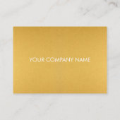 Gold Appointment Reminder Kaart (Achterkant)