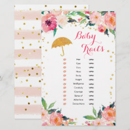 Gold April Showers Baby shower Baby